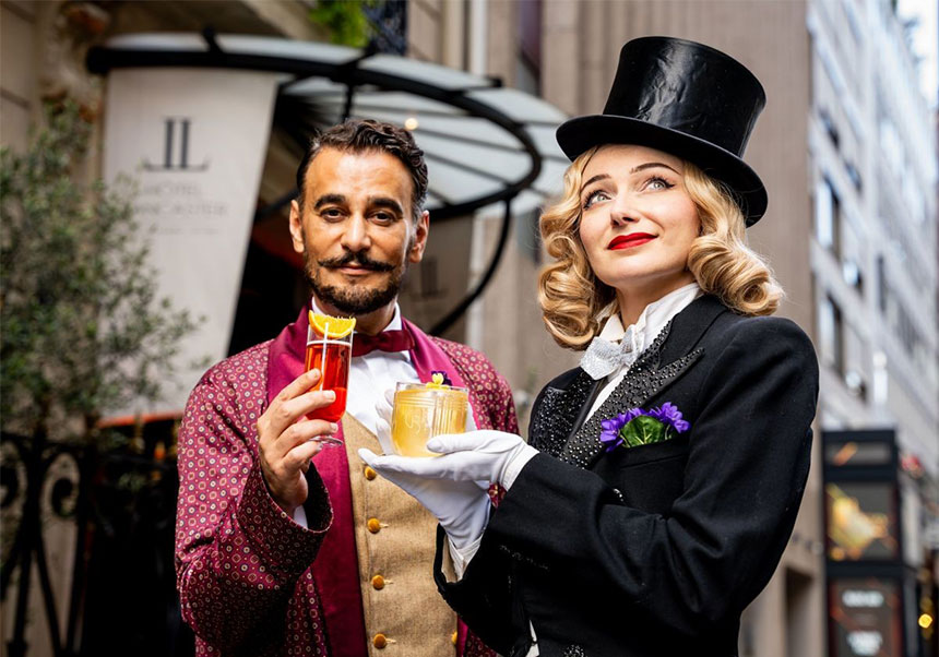 Hôtel Lancaster logo 100 ans