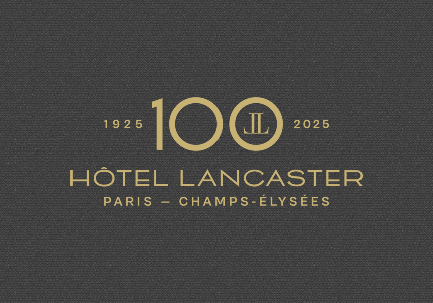 Hôtel Lancaster logo 100 ans