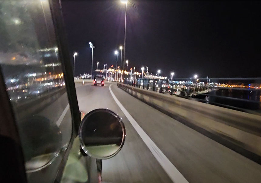 Algesiras 3h du matin départ vers le bateau