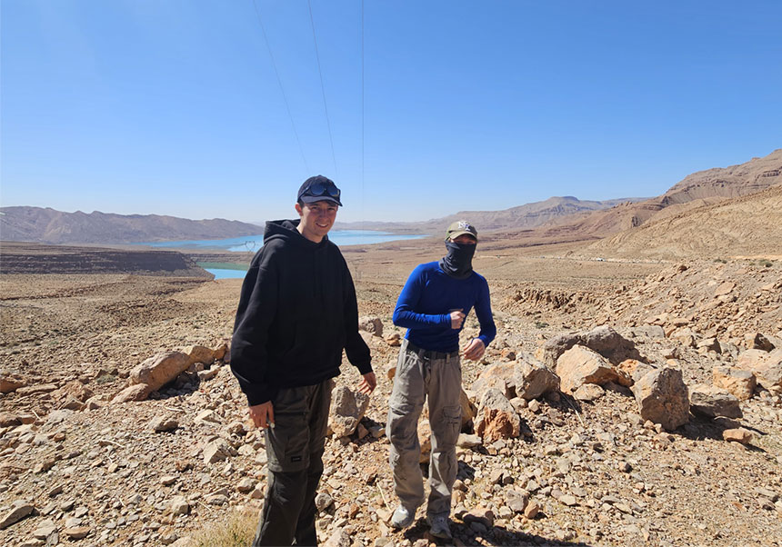 Lundi 23 février 2026, étape Boulajoul/Mergouza pour l'équipage Olivette 1244